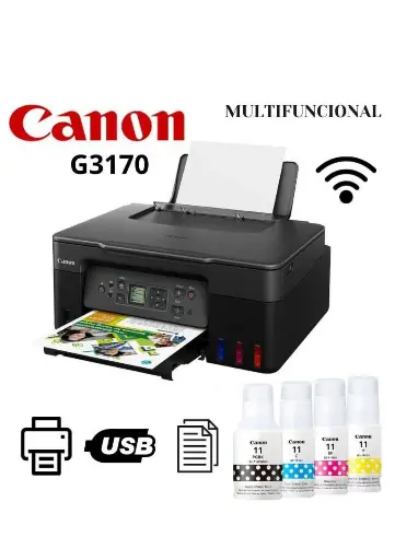 IMPRESORA CANON G3170 MULTIFUNCIONAL COLOR WIFI SISTEMA CONTINUO  
